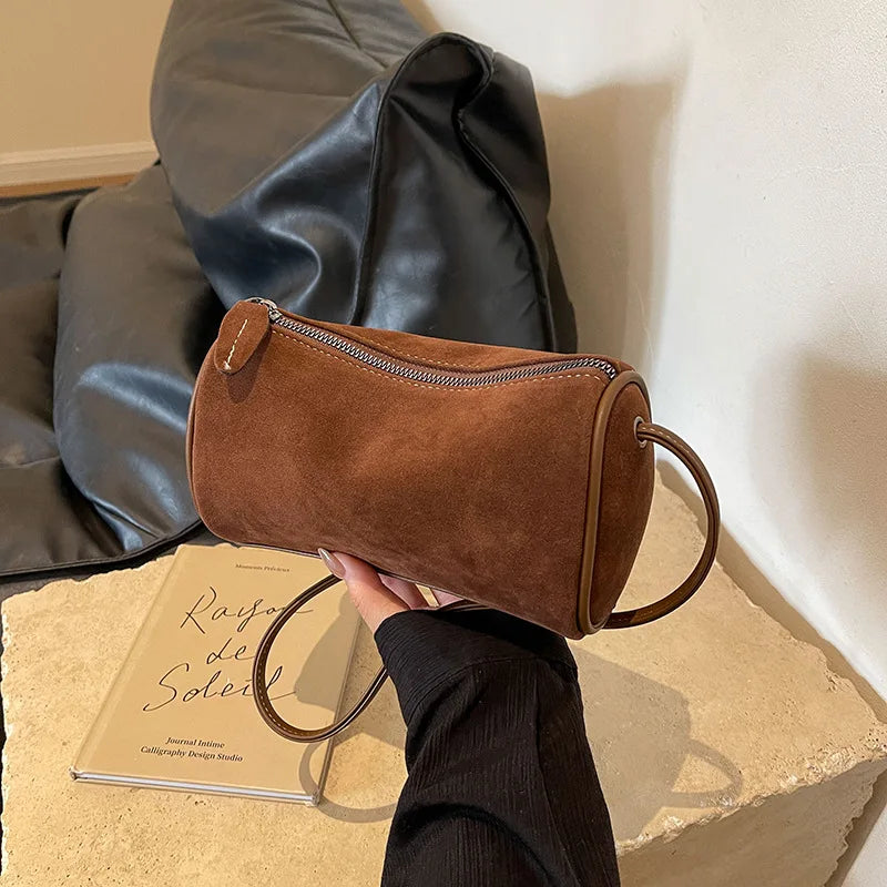 Fashionable Retro Mini PU Leather Shoulder Bags for Women Bucket Crossbody Bag 2026 Winter Luxury Designer Purses and Handbags