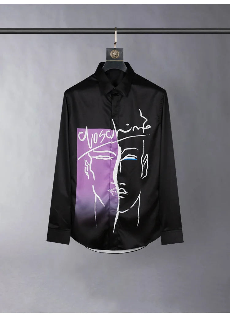 Slim‑Fit Silk Dress Shirt