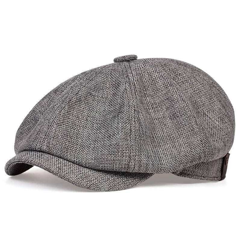 New Men Casual Newsboy Hat Spring Summer thin retro beret Hat wild casual Hats unisex octagonal Cap Fashion Hip Hop Caps gorras