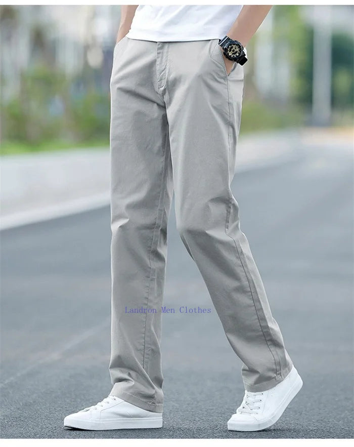 Plus‑Size Summer Chino Pants