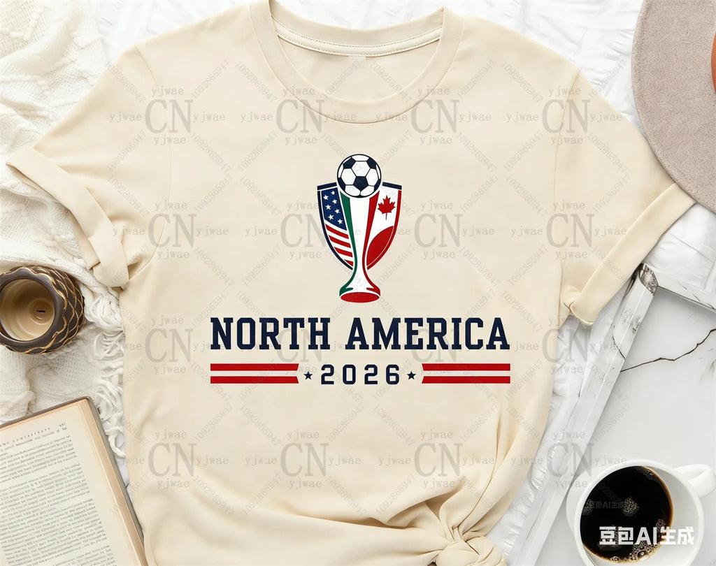 North America World 2026 Flags T‑Shirt