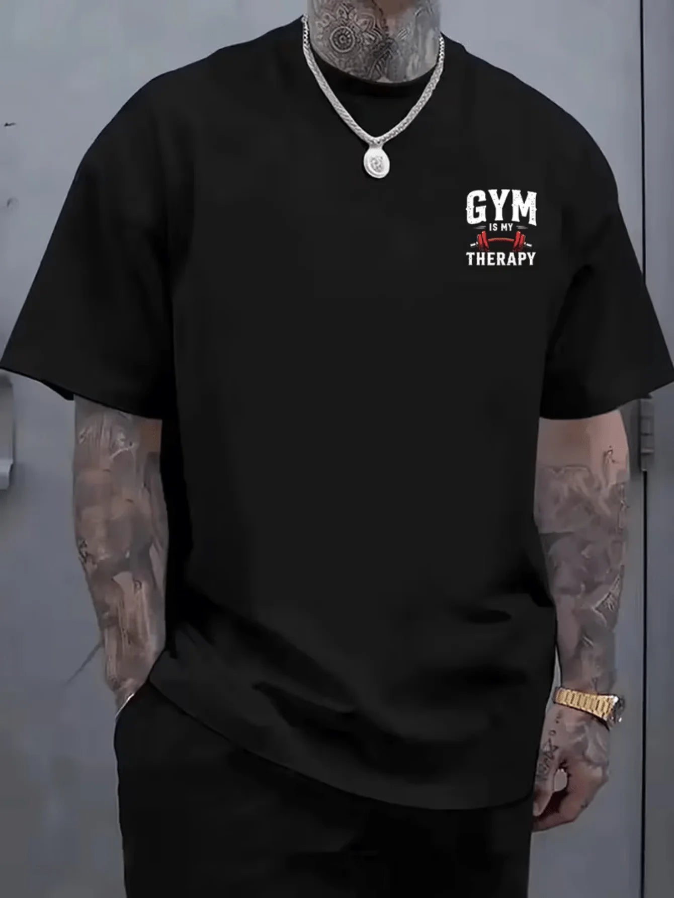 Gym Relax Print T‑Shirt