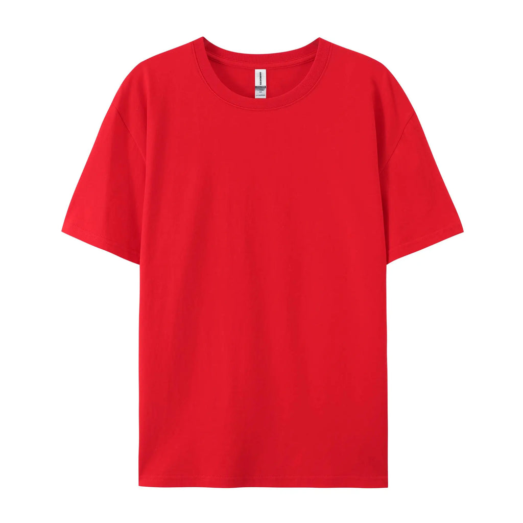 100% Cotton Solid Color T‑Shirts for Men & Women