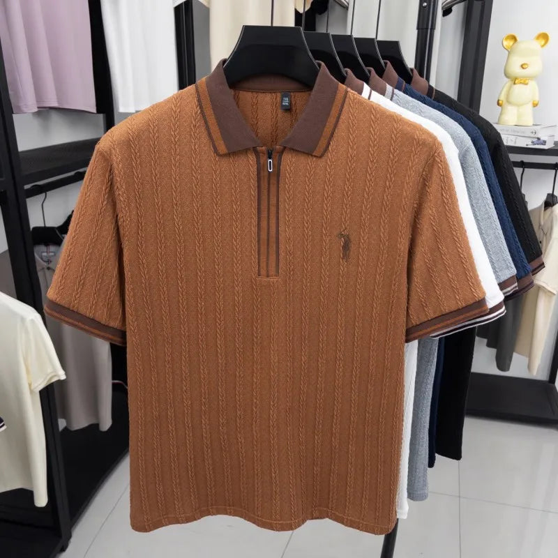 Luxury Knitted Polo Shirt