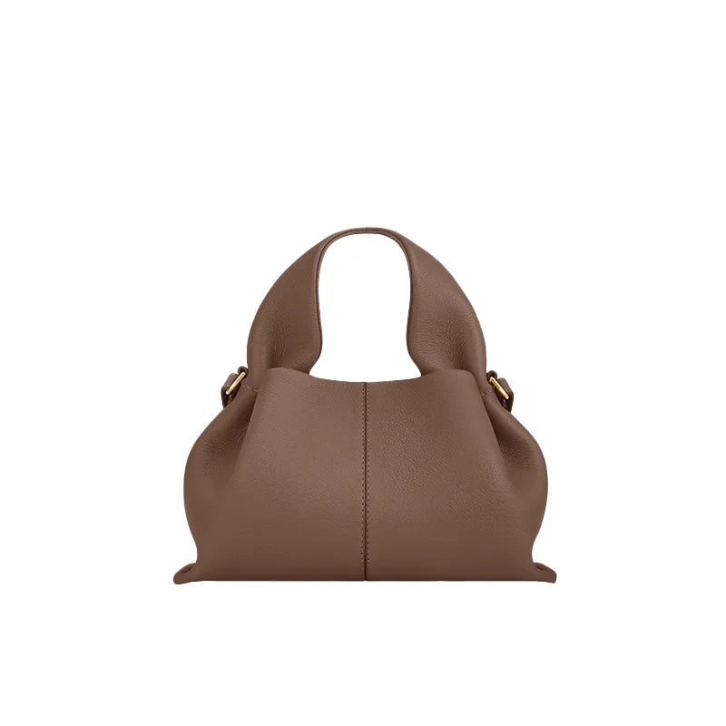 Fashion Women Dumpling Bags Luxury Leather Versatile Solid Color Female Shopping Crossbody Bag 2025 New Design