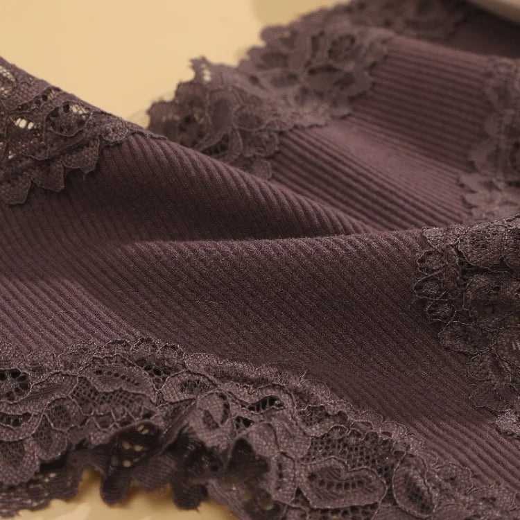 11PCS Women Lace Cotton Panties Seamless Brazilian Panties Sexy Low-Waist T-Back Bikini Female Breathable Underwear Lingerie