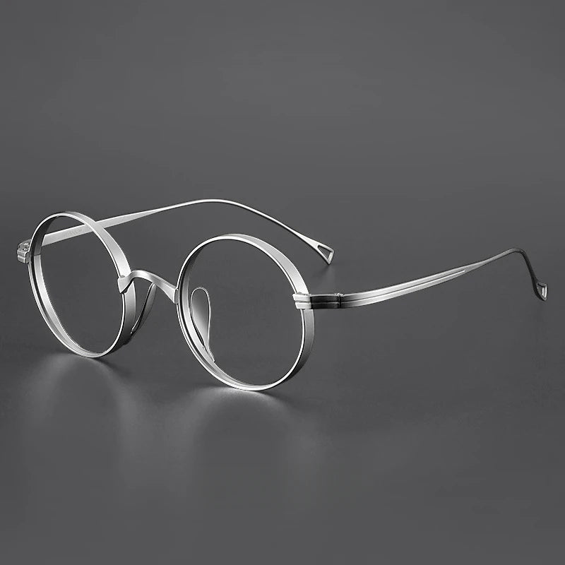 Ultra-Light Japanese Pure Titanium Glasses Frame For Men Retro Small Frame Myopia Eyeglasses Flat Spectacle prescription Frames