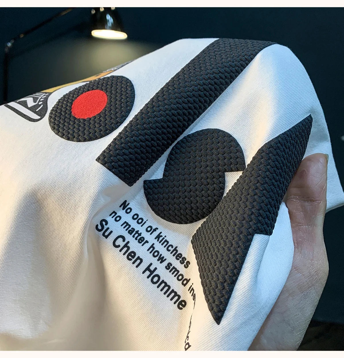 Short sleeved T-shirt with men's printed half sleeves, loose and comfortable, versatile and trendy clothes