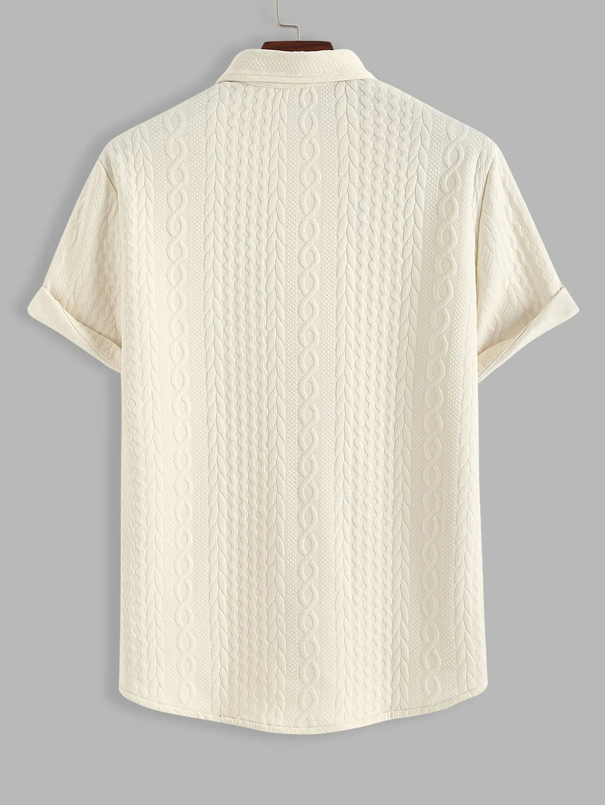 Men’s Textured Short‑Sleeve Shirt