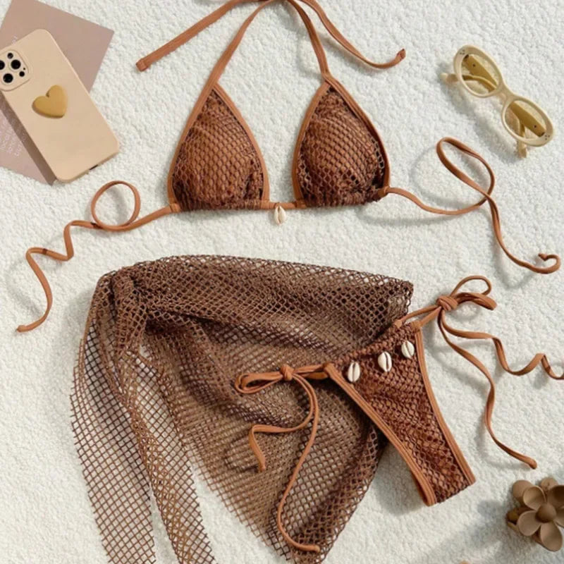 2026 Sexy Bikinis Female Swimsuits Women's Three-Piece Swimwear Beach Swim Wear Bathing Suits Brazilian Bikini Set Pool Bather