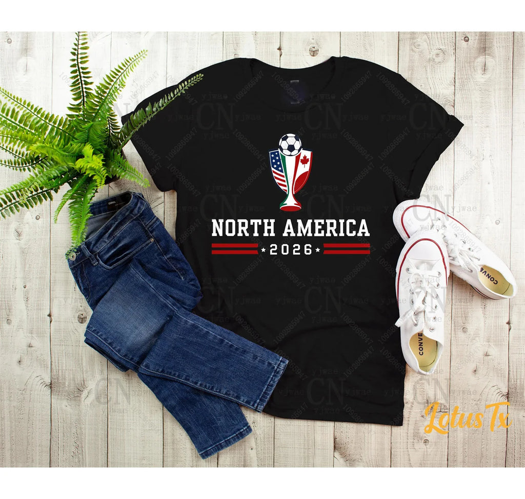 North America World 2026 Flags T‑Shirt