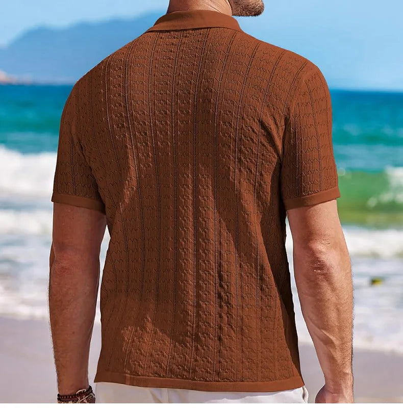 Luxury Knitted Polo Shirt