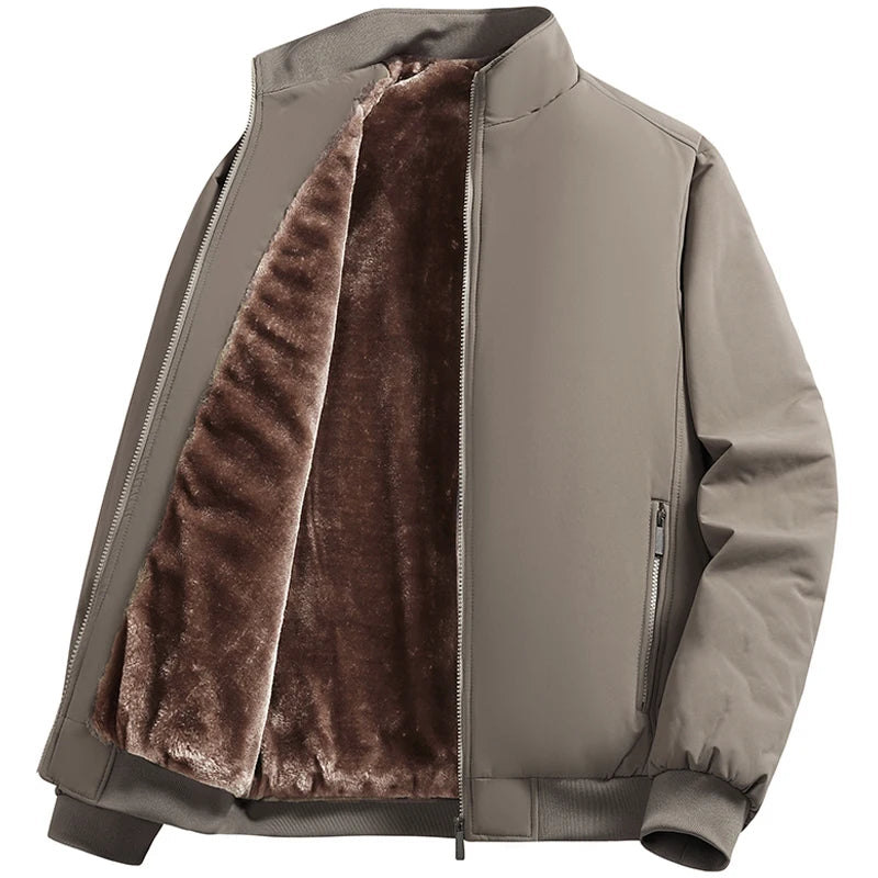 Men's Jacket Stand Collar mens Coat Winter New down jacket fleece Warm Jackets men business leisure coat baseball coats 9985
