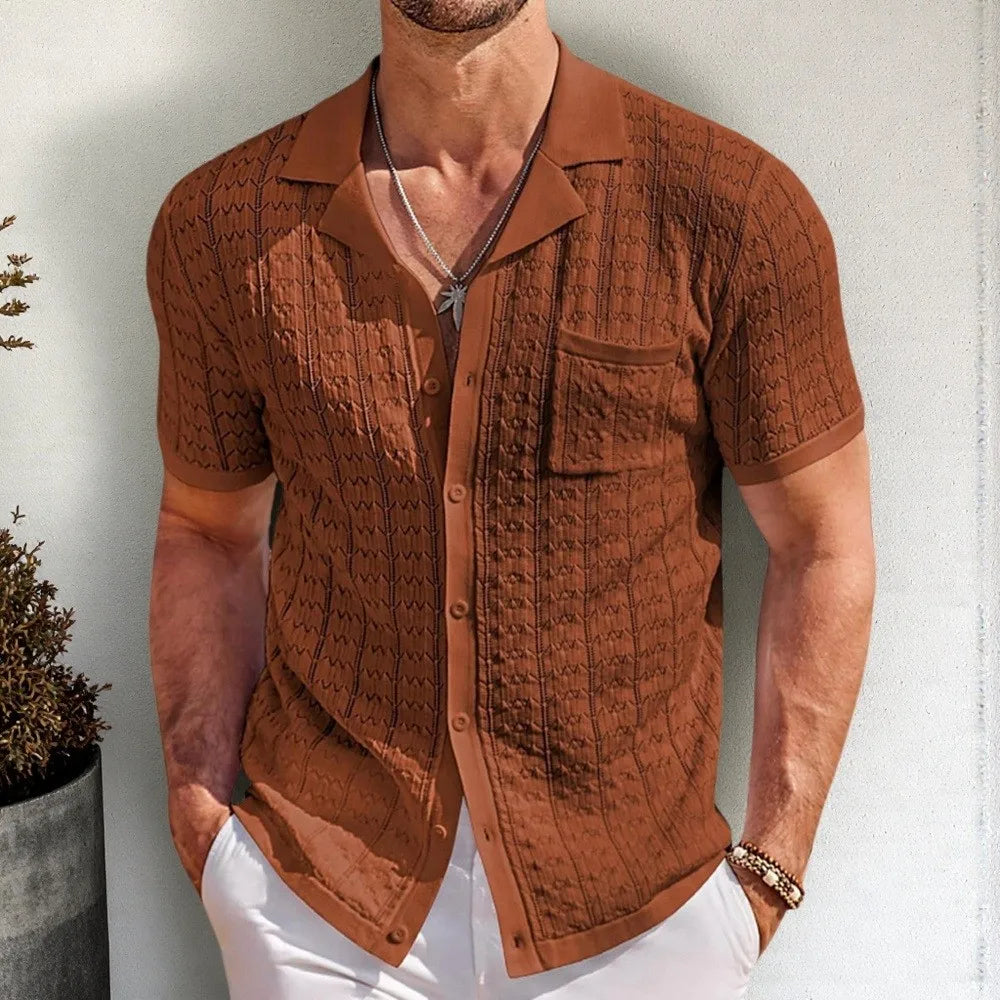 Luxury Knitted Polo Shirt