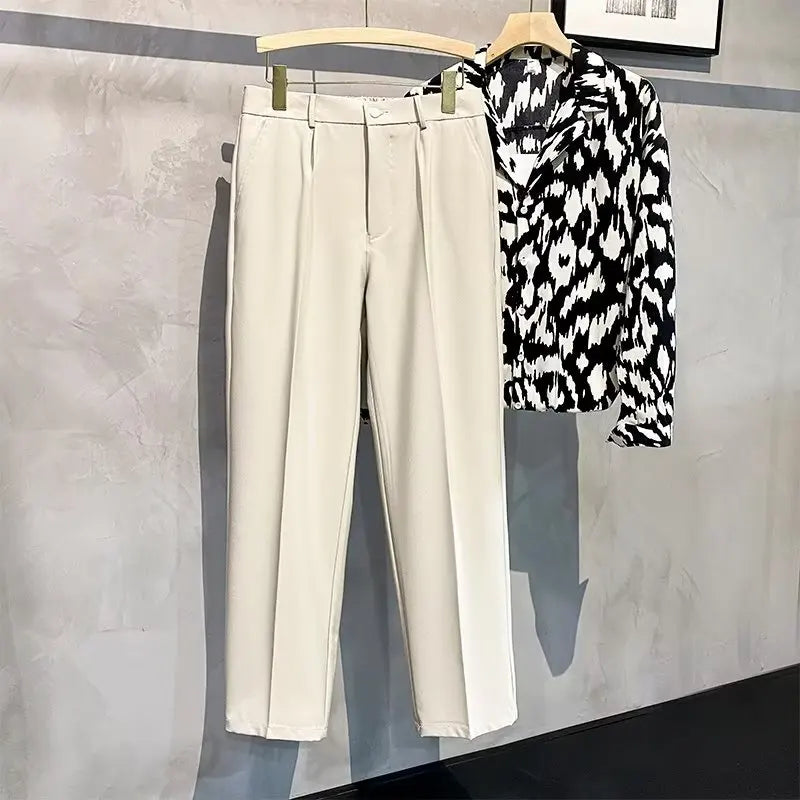 Classic Blue Suit Pants