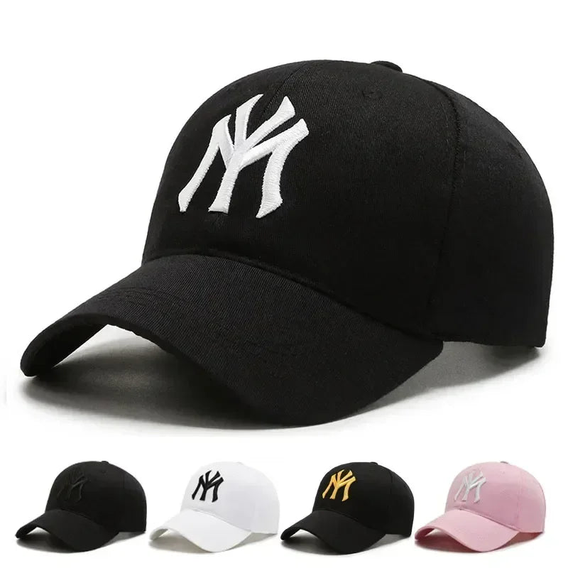 Trendy Embroidered Letter Baseball Cap Korean Fashion Summer Sun Hat Adjustable for Women Men Outdoor Casual Wear