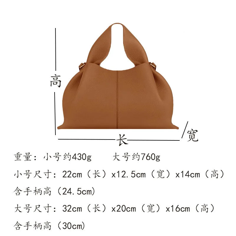 Fashion Women Dumpling Bags Luxury Leather Versatile Solid Color Female Shopping Crossbody Bag 2025 New Design