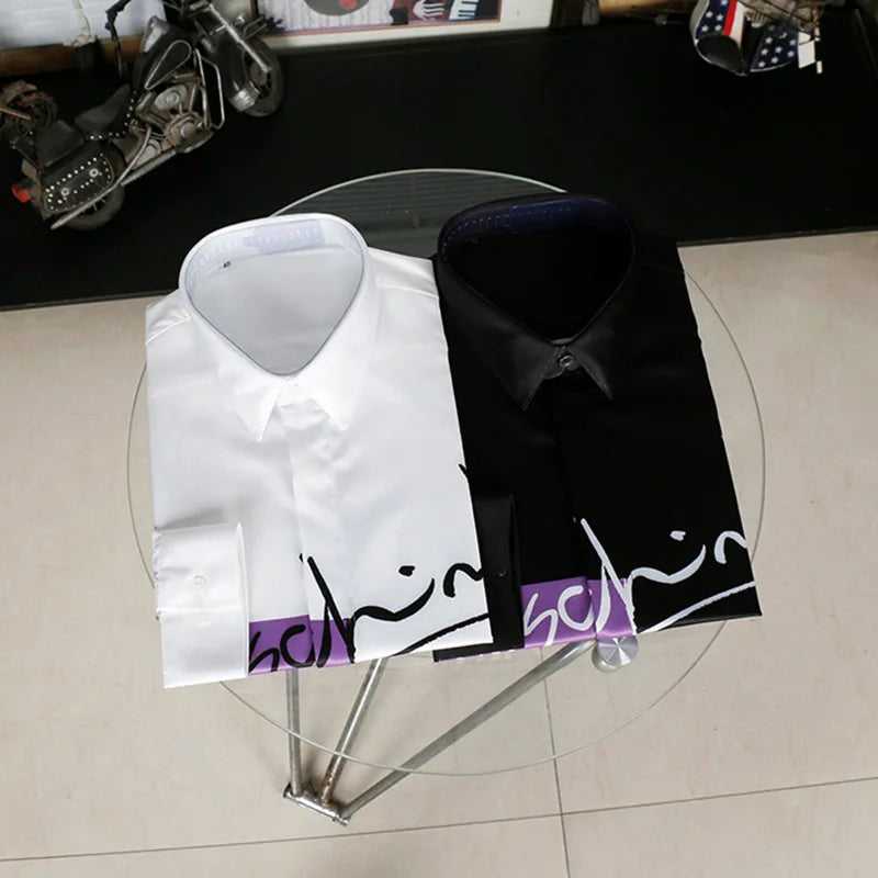 Slim‑Fit Silk Dress Shirt
