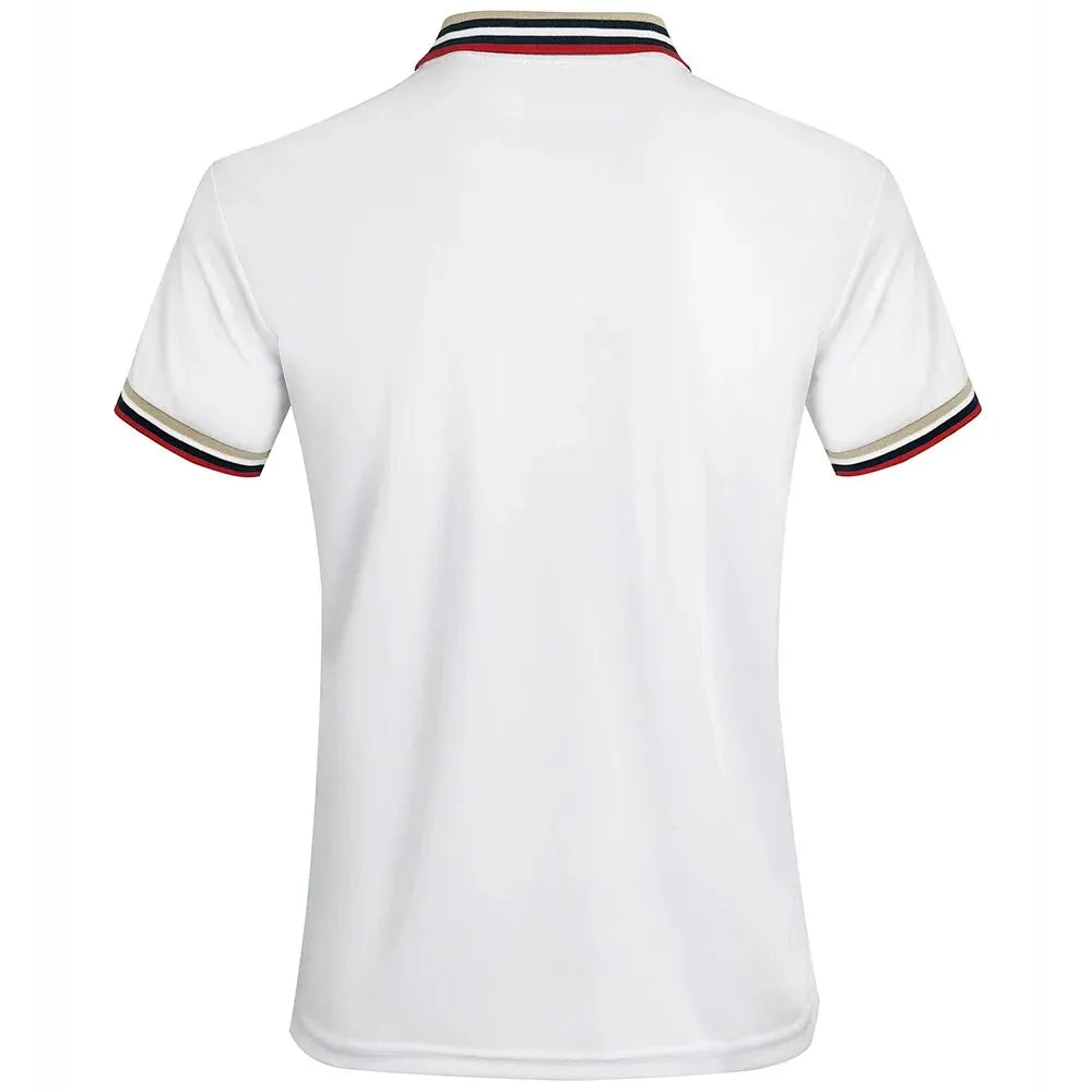 Men’s Summer Cotton Polo Shirt – Breathable Solid/Striped Short‑Sleeve Business‑Casual Top