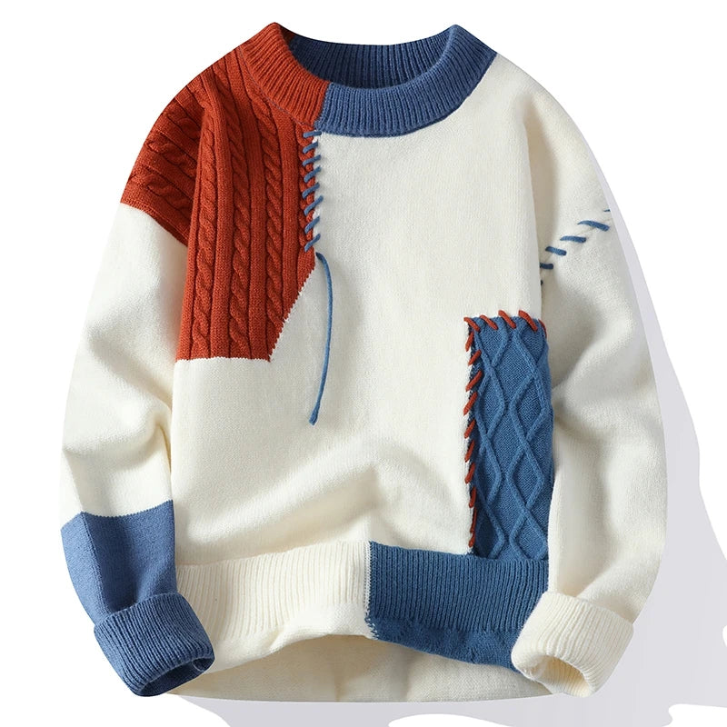 Patchwork High‑Street Sweater