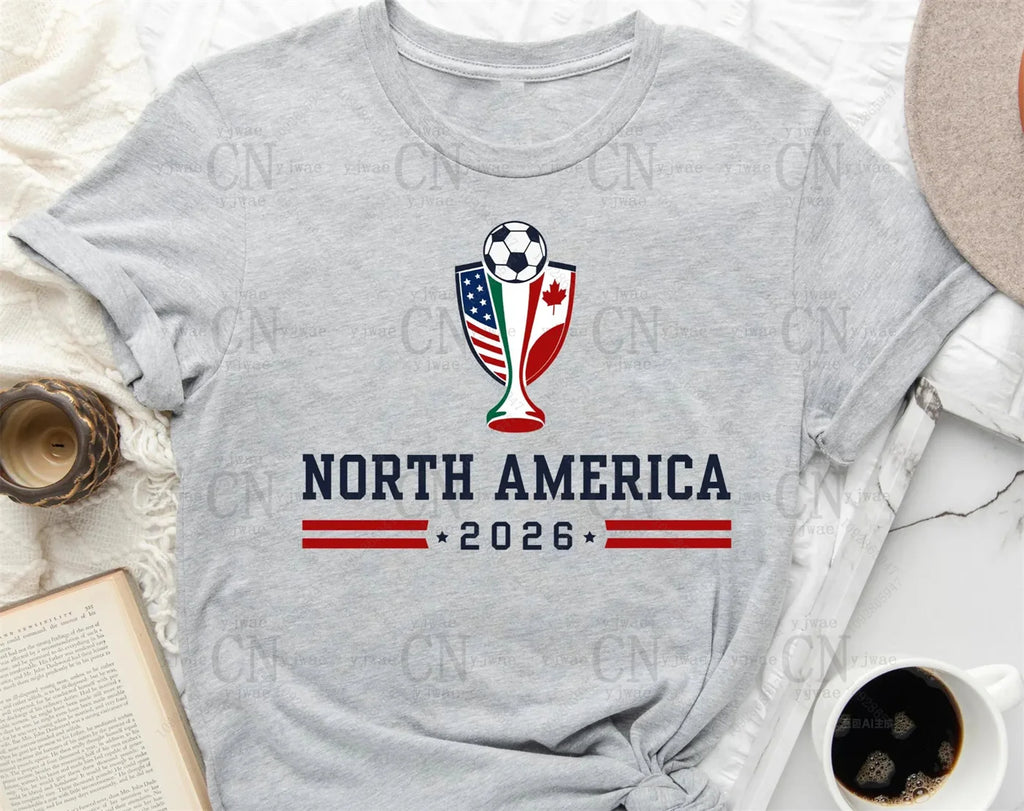 North America World 2026 Flags T‑Shirt