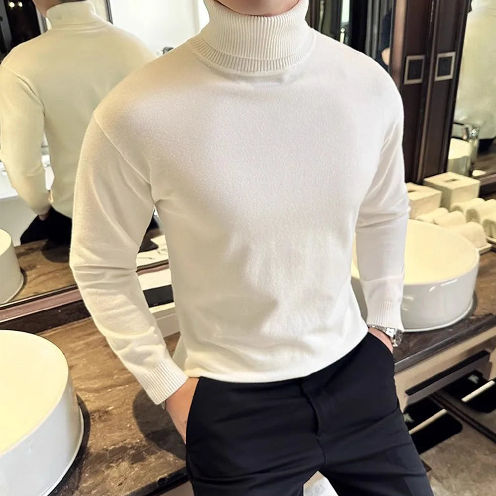 Men’s Fleece Turtleneck Sweater