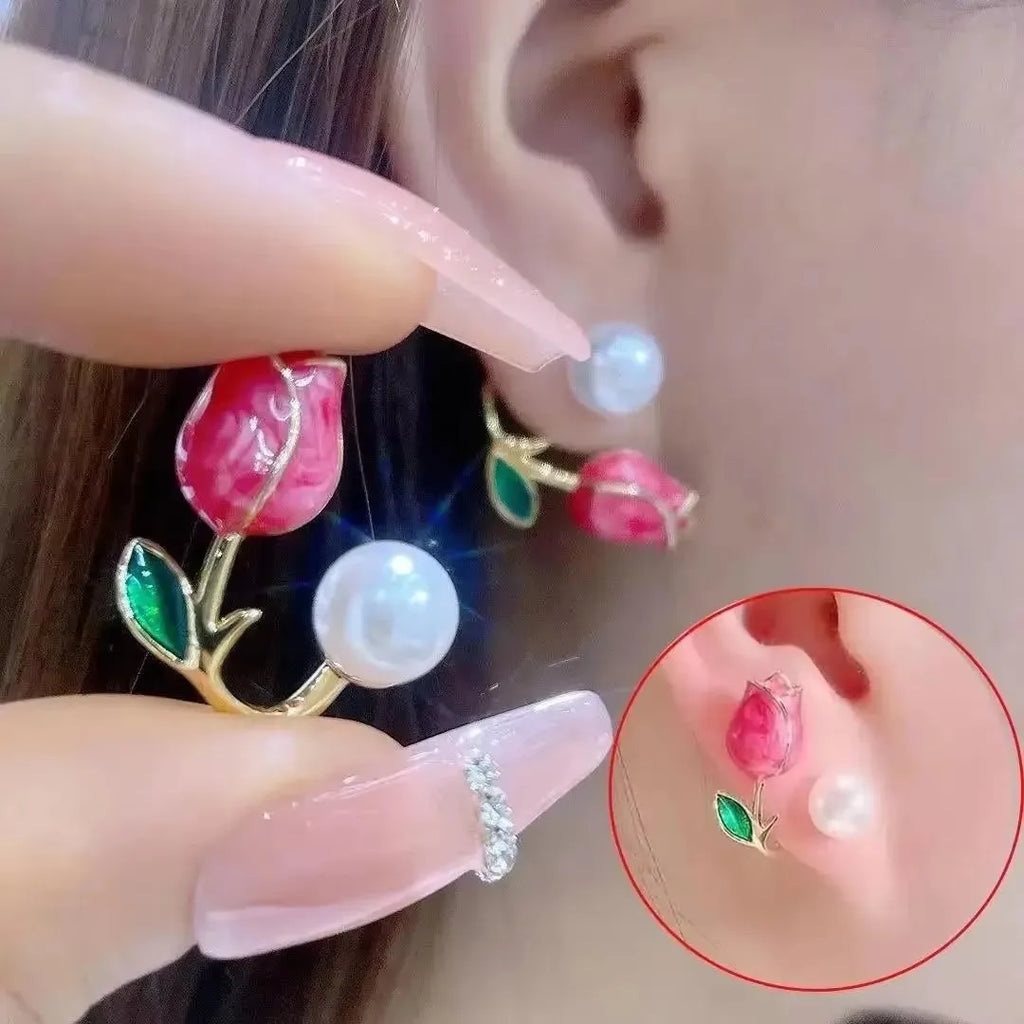 925 Silver Needle Korean Fashion Zircon Geometric Earrings For Women Jewelry 2026 Trending Luxury Crystal Cross Stud Earrings