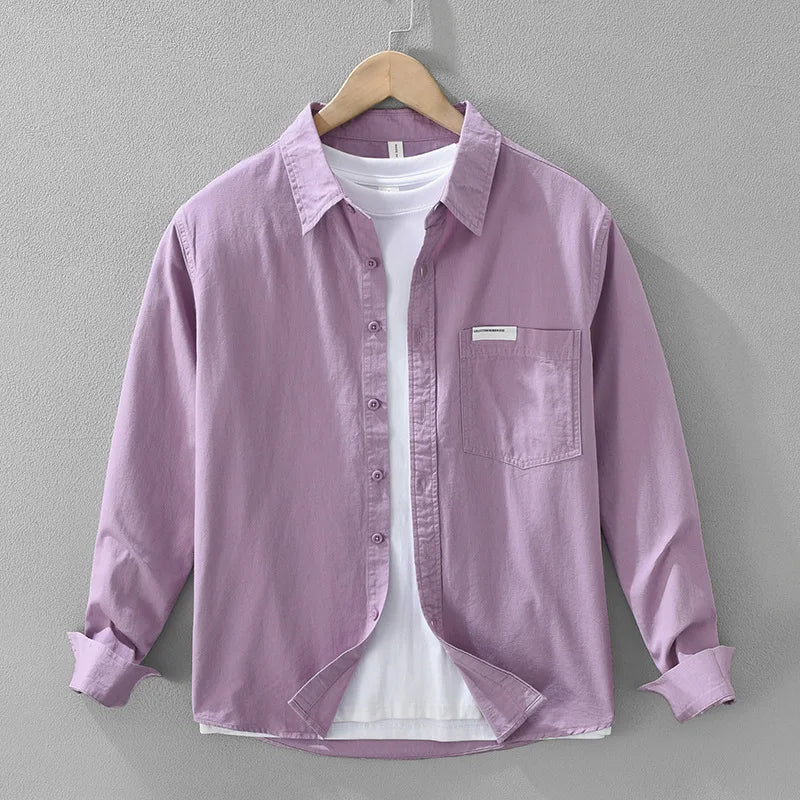 Pure Cotton Long‑Sleeve Shirt