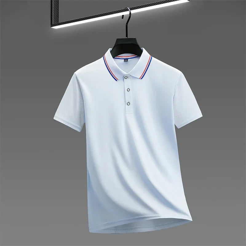 2025 Men’s Solid‑Color Polo Shirt – Summer Casual Short‑Sleeve Fashion Top | Comfortable & Versatile