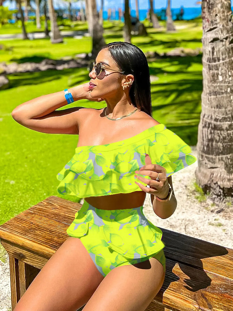 2025 Printed Long‑Sleeve Women’s Swimsuit with Matching Beach Cover‑Up — Holiday Swimwear Clearance