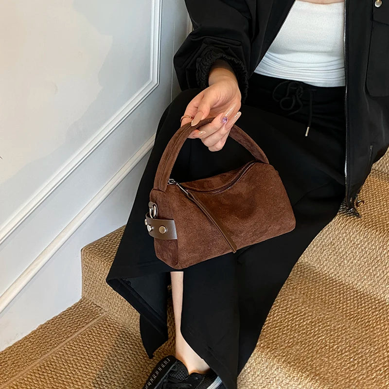 Fashionable Retro Mini PU Leather Shoulder Bags for Women Bucket Crossbody Bag 2026 Winter Luxury Designer Purses and Handbags