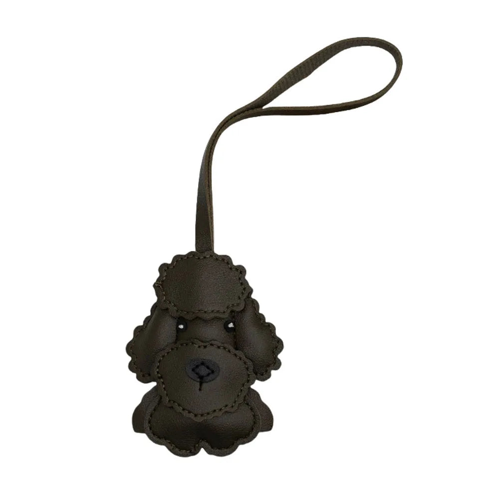 Cartoon Pony Rocking Horses Keyring Women Leather Charms Bag Pendant KeyChain Cute Animal Ornament Accessories Decoration Gift
