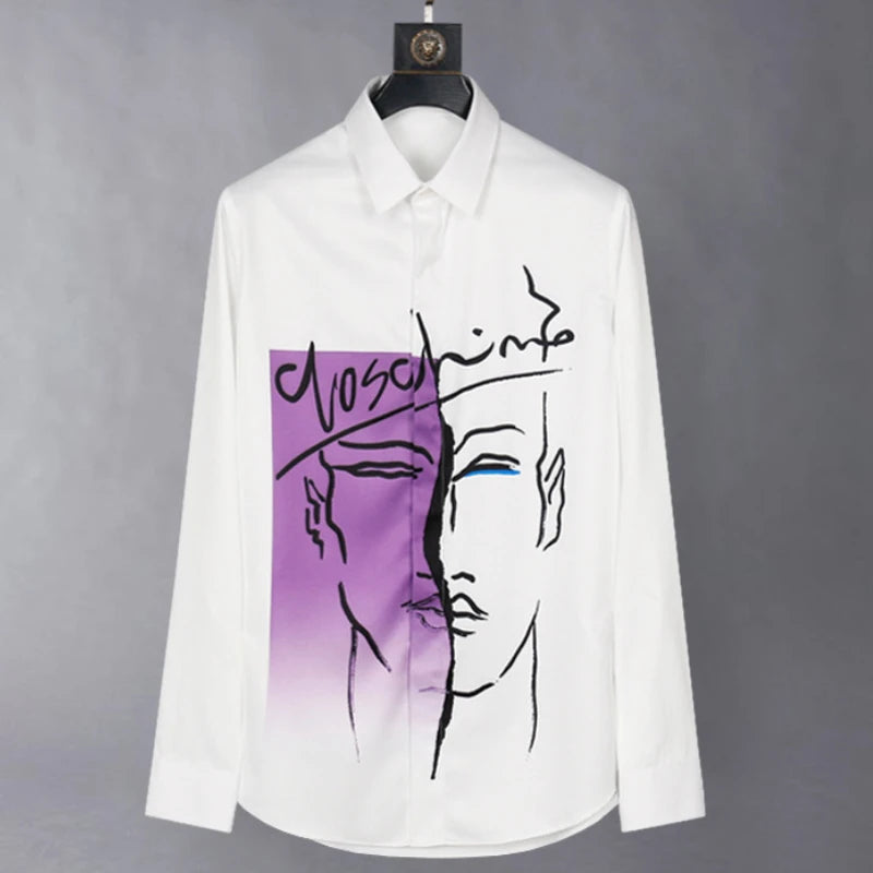 Slim‑Fit Silk Dress Shirt