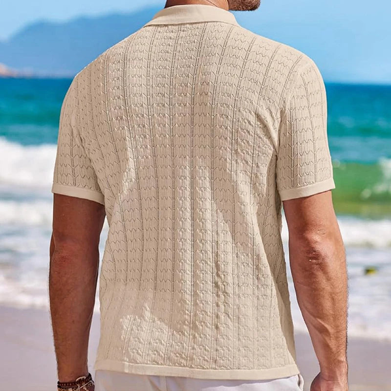 Luxury Knitted Polo Shirt