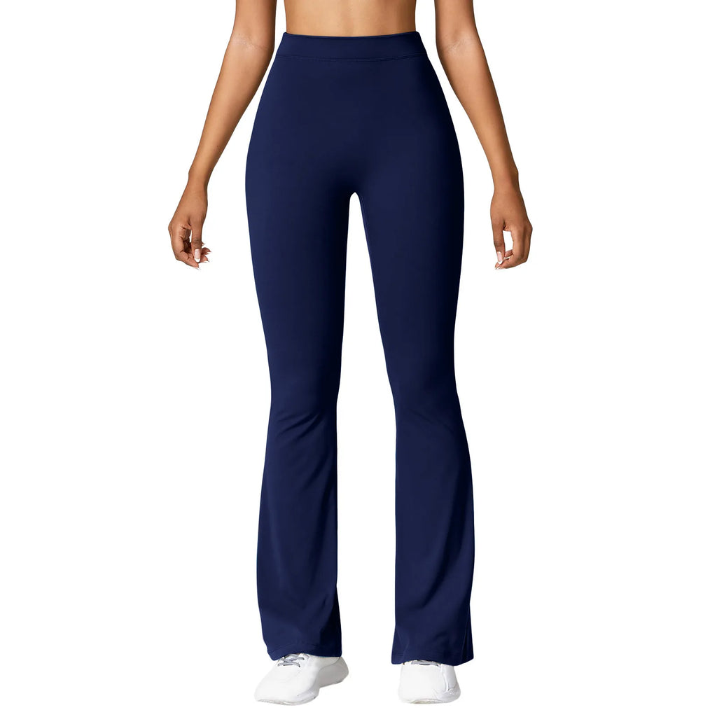Women’s High‑Waist V‑Back Push‑Up Leggings – Micro Horn Slim Fit Gym Pants, Fashion Sports & Casual Leggings
