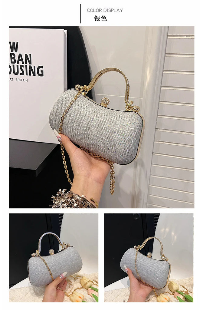 Evening party bags: This year, there is a trend for sophisticated and feminine women's bags. There are simple buttoned small bag