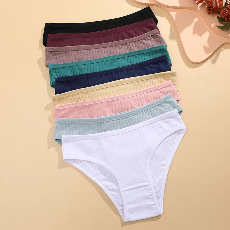 FINETOO Women’s Cotton Panties 9‑Pack
