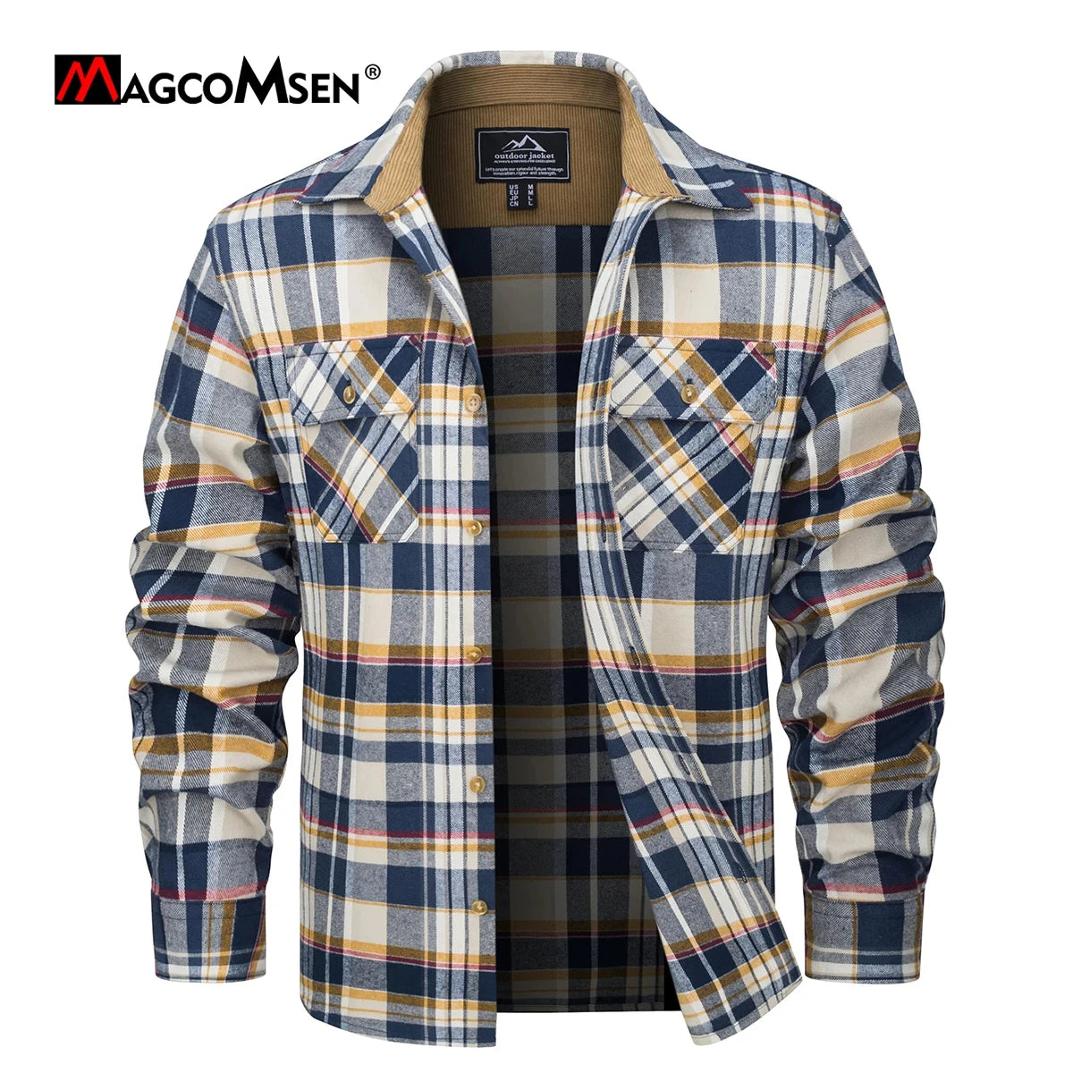 MAGCOMSEN Men’s Flannel Shirt