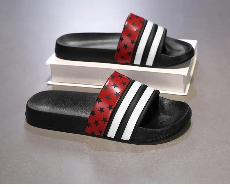 Plus Size Men’s EVA Thick Platform Slippers — Soft Indoor Home Slides & Outdoor Beach Sandals