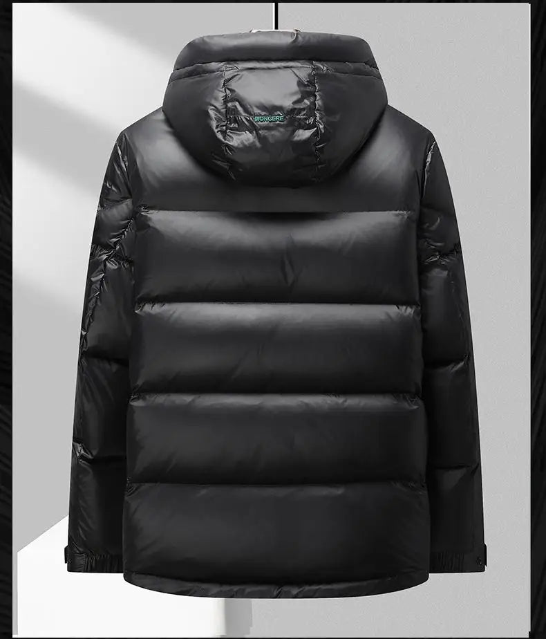 -30° High Quality Winter New Cold resistant Down Jacket Men's Women Short Warm Fashion Brand Parkas Coat