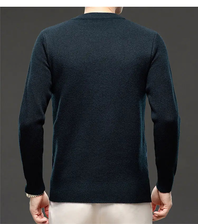 Men’s Autumn Winter Half‑Turtleneck Sweater