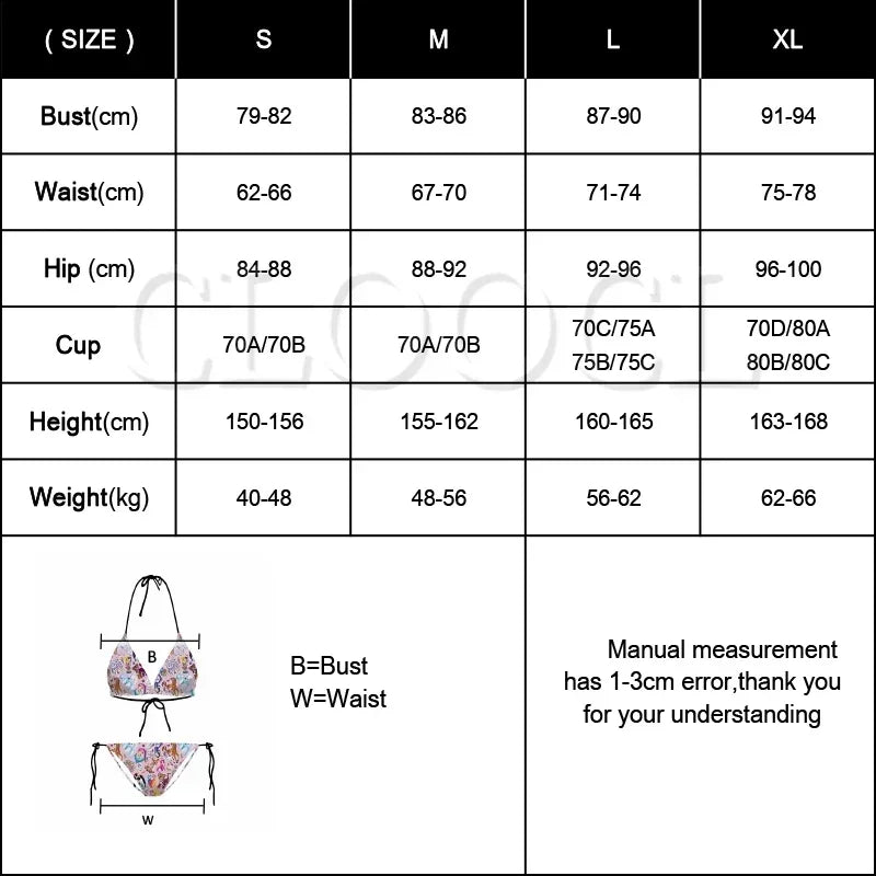 CLOOCL Mexico Flag Bikini Set — Sexy Adjustable Lacing Swimsuit for Women, No Chest Pad