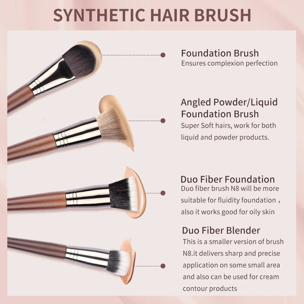 OVW Tapered Highlighter Brush – Professional Face Brush for Highlight, Blush & Setting Powder