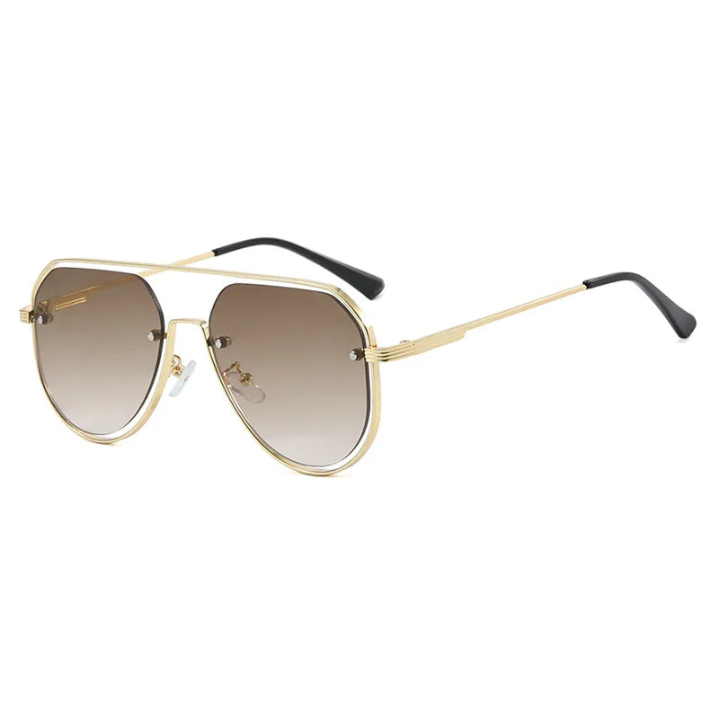 Fashion Women Sunglasses Pilot Classic Driving Sun Glasses Metal Frame Mirror Leisure Fishing Business Eyeglass UV400