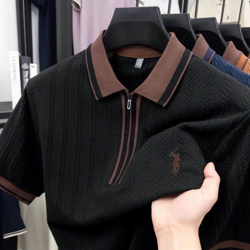 Luxury Knitted Polo Shirt