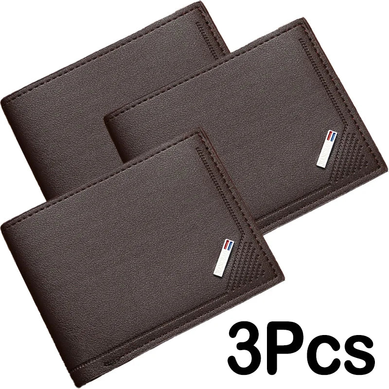 Men Inserts Foldable Wallets Picture Coin Slim Purses Business Money Credit ID Cards Holders Vintage Protection Capacity Bags