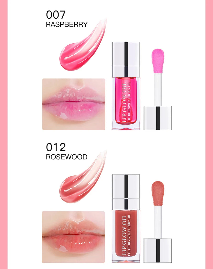 Crystal Jelly Lip Oil – Moisturizing, Plumping & Tinted Glow for Fuller, Softer Lips