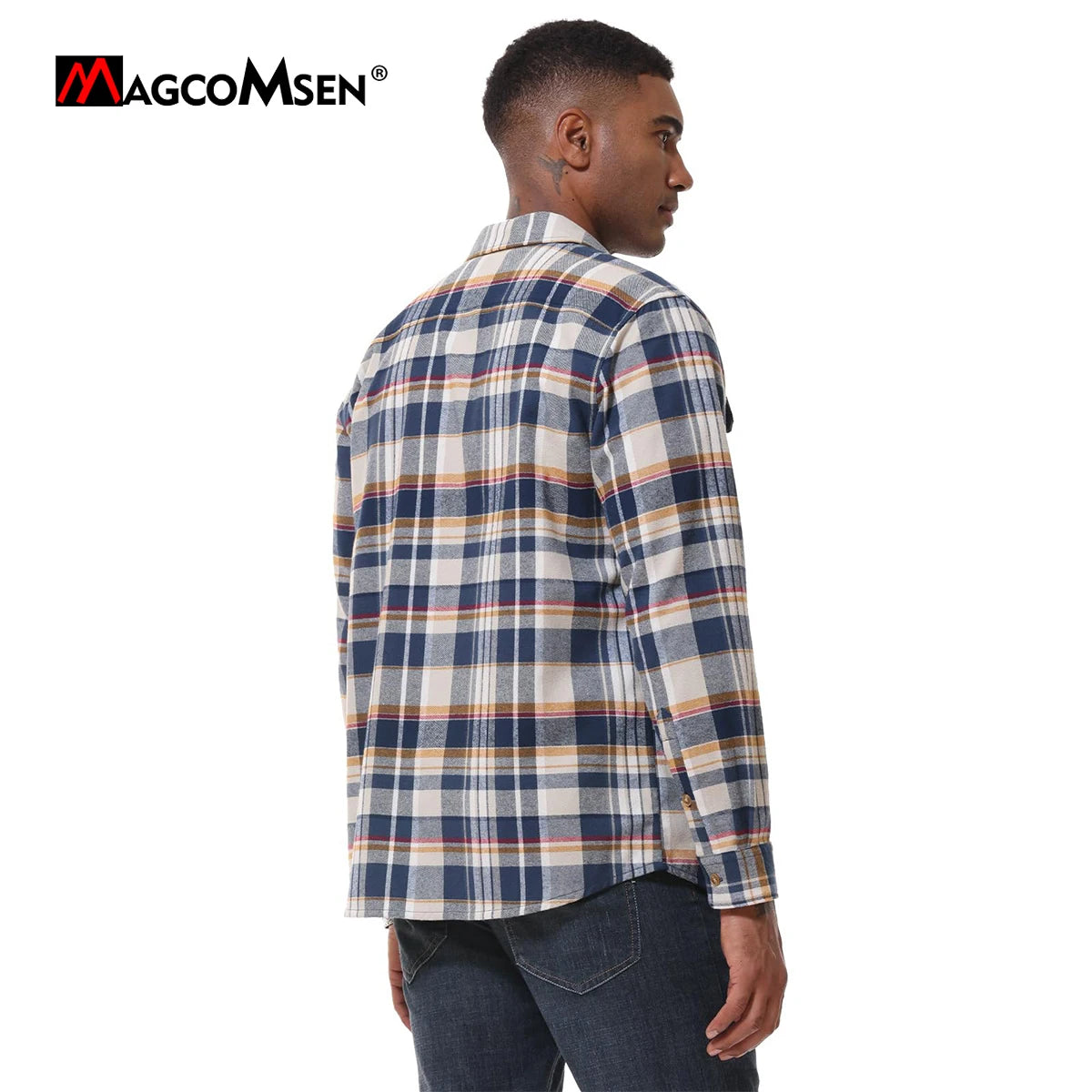 MAGCOMSEN Men’s Flannel Shirt
