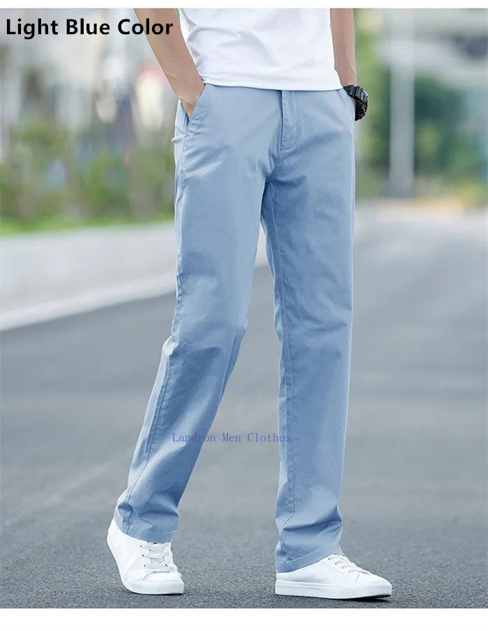 Plus‑Size Summer Chino Pants
