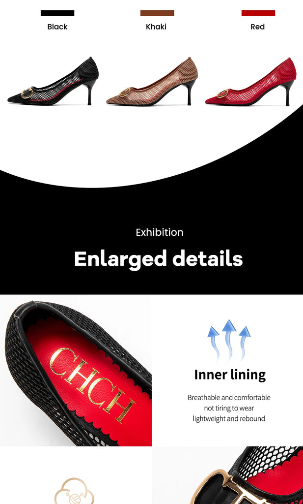 Spring New Hollow Business Women's Shoes 7cm Red Evening Shoes Women's High Heels